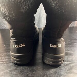 Earlde Black Quilted Boots
